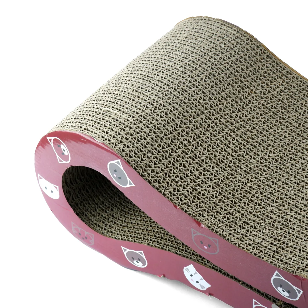 Trixie Mimi Wave Scratching Board for Cats (Wine Red)