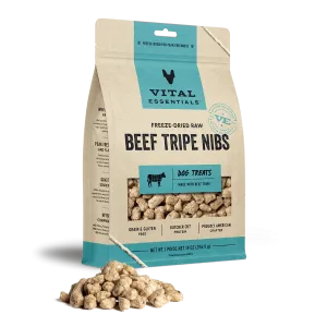 Vital Essentials Nibblets Beef Tripe Freeze-Dried Dog Treat 14 oz