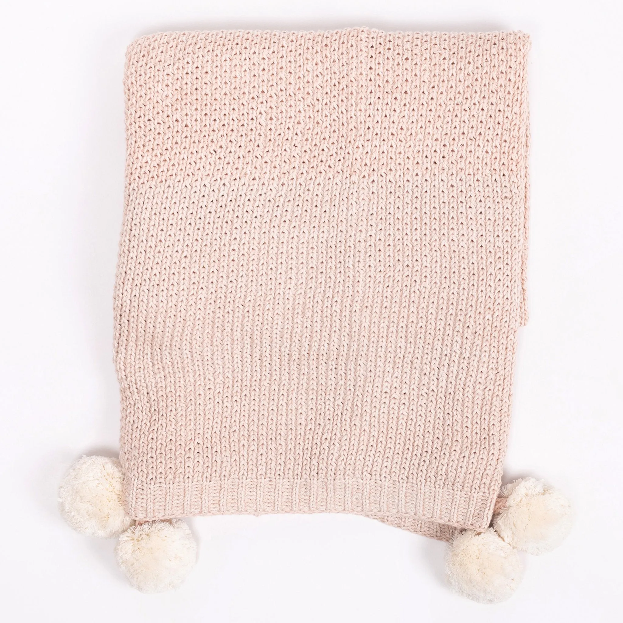 zestt Bodhi Knit Throw Blush